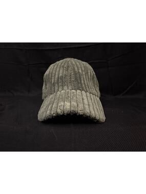 Corduroy Baseball Hat Green 100% Cotton Autumn Fall Time Minimalist Capsule